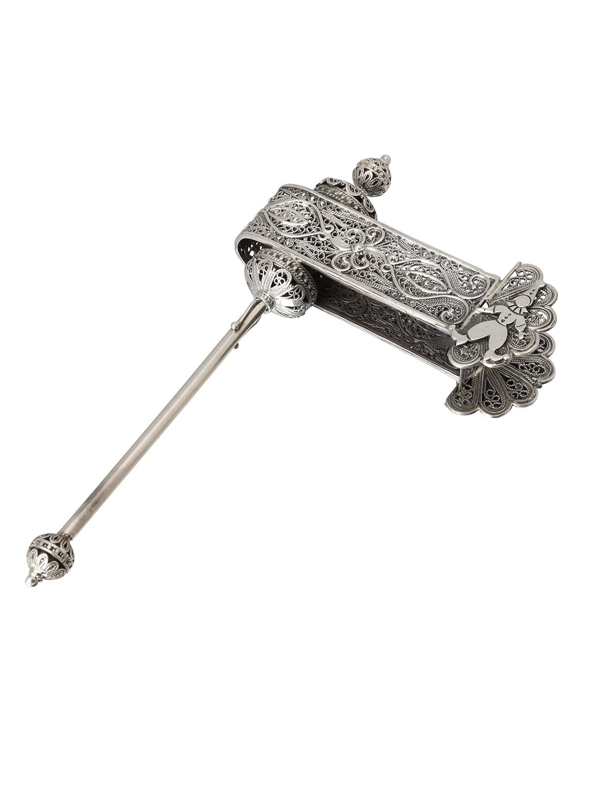 Loud Sterling Silver Purim Grogger (Noisemaker)