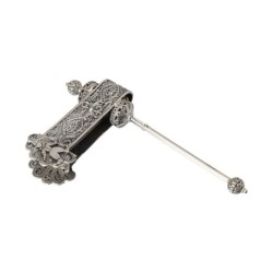 Loud Sterling Silver Purim Grogger (Noisemaker)