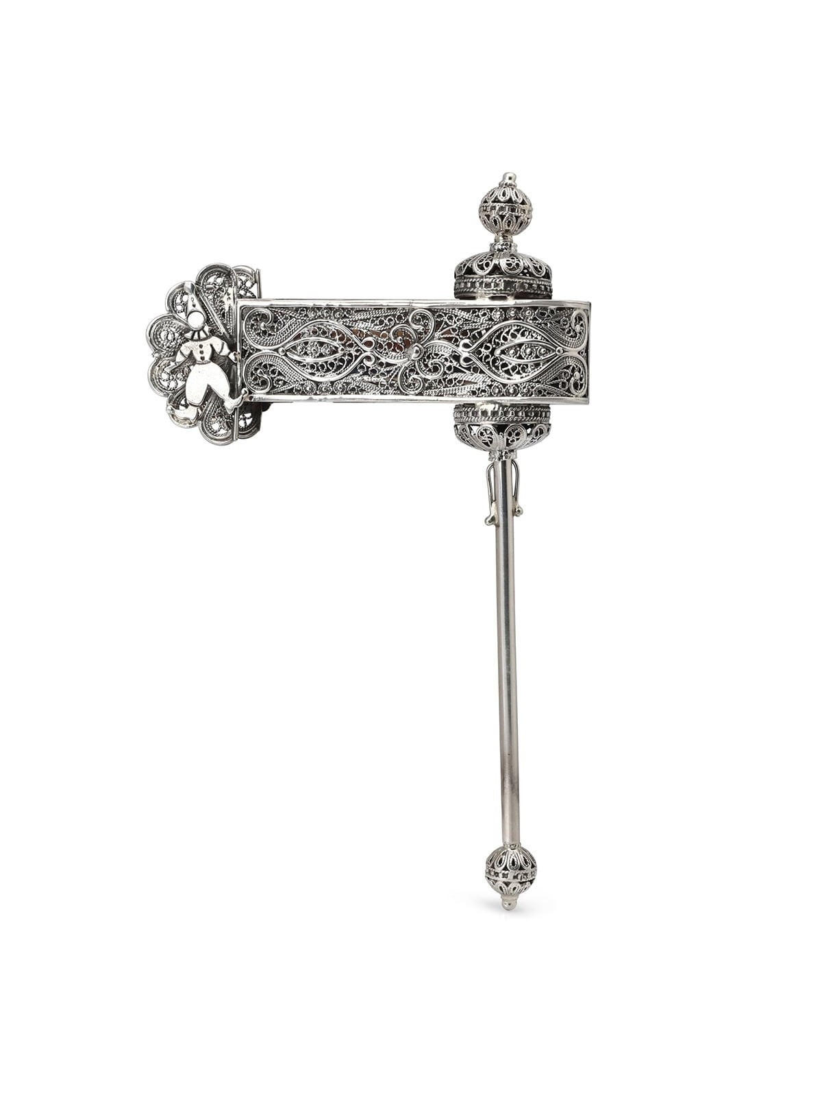 Loud Sterling Silver Purim Grogger (Noisemaker)