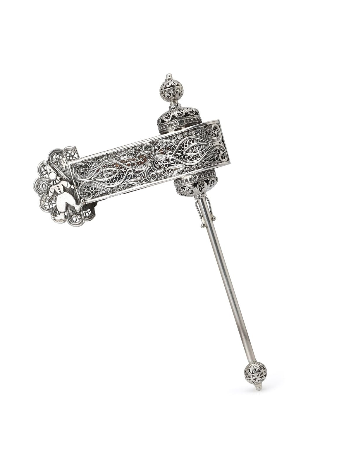 Loud Sterling Silver Purim Grogger (Noisemaker)
