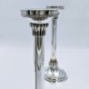 Bier Judaica Handcrafted 925 Sterling Silver Candlesticks With Pearl D