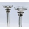 Bier Judaica Handcrafted 925 Sterling Silver Candlesticks With Pearl D