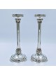 Bier Judaica Handcrafted 925 Sterling Silver Candlesticks With Pearl D