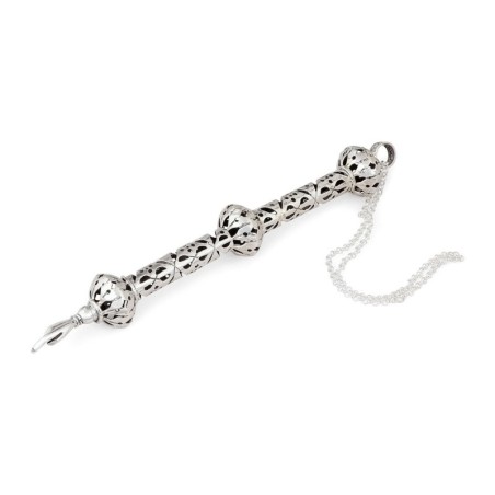 Traditional Yemenite Art Handcrafted Sterling Silver Torah Pointer Wit