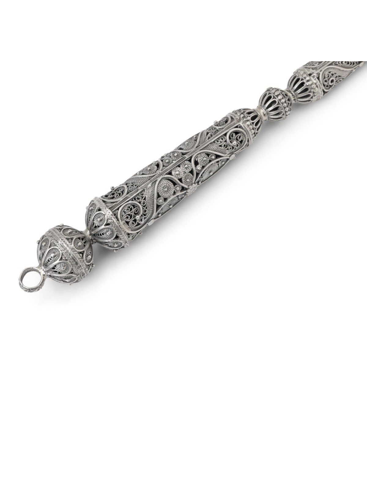 Traditional Yemenite Art Large Handcrafted Sterling Silver Torah Point