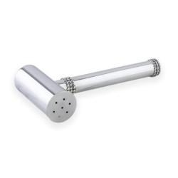 Bier Judaica 925 Sterling Silver Hammer Salt Shaker - Pearls Design