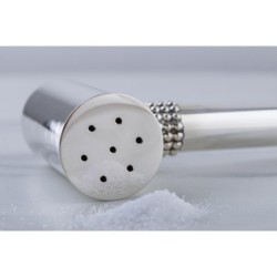 Bier Judaica 925 Sterling Silver Hammer Salt Shaker - Pearls Design
