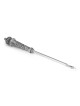 Traditional Yemenite Art Grand Handcrafted Sterling Silver Yad (Torah