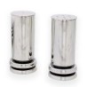 Bier Judaica Sterling Silver Disc Salt & Pepper Shaker Set