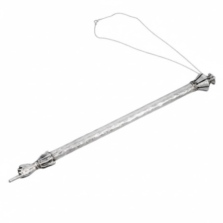 Bier Judaica 925 Sterling Silver Hammered Torah Pointer