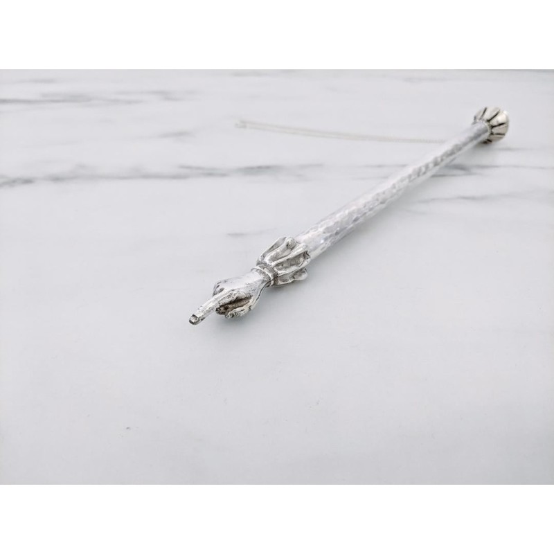 Bier Judaica 925 Sterling Silver Hammered Torah Pointer
