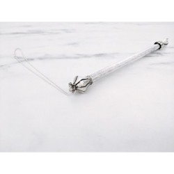 Bier Judaica 925 Sterling Silver Hammered Torah Pointer