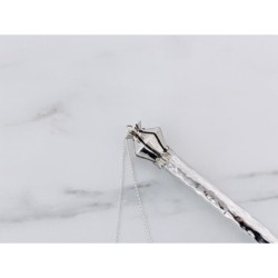 Bier Judaica 925 Sterling Silver Hammered Torah Pointer