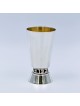 Bier Judaica Handcrafted 925 Sterling Silver Kiddush Cup With 'Borei P