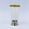 Bier Judaica Handcrafted 925 Sterling Silver Kiddush Cup With 'Borei P