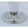 Bier Judaica Handcrafted 925 Sterling Silver Kiddush Cup With 'Borei P