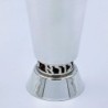 Bier Judaica Handcrafted 925 Sterling Silver Kiddush Cup With 'Borei P