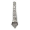 Shoham Yemenite Art Handcrafted Long Sterling Silver Mezuzah Case with