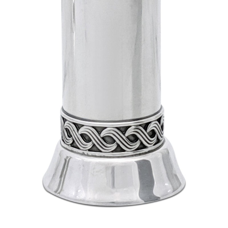 Bier Judaica 925 Sterling Silver Lattice 4 Piece Havdalah Set