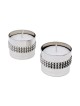 Bier Judaica 925 Sterling Silver Handcrafted Dual Travel Shabbat Candl