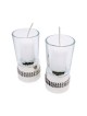 Bier Judaica 925 Sterling Silver Handcrafted Dual Travel Shabbat Candl
