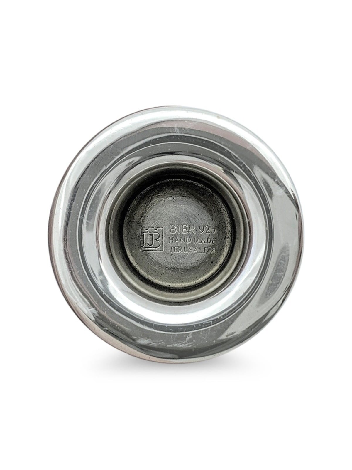 Bier Judaica 925 Sterling Silver Handcrafted Dual Travel Shabbat Candl