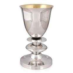 Bier Judaica 925 Sterling Silver 'Pita' Kiddush Cup