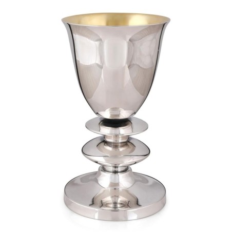 Bier Judaica 925 Sterling Silver 'Pita' Kiddush Cup