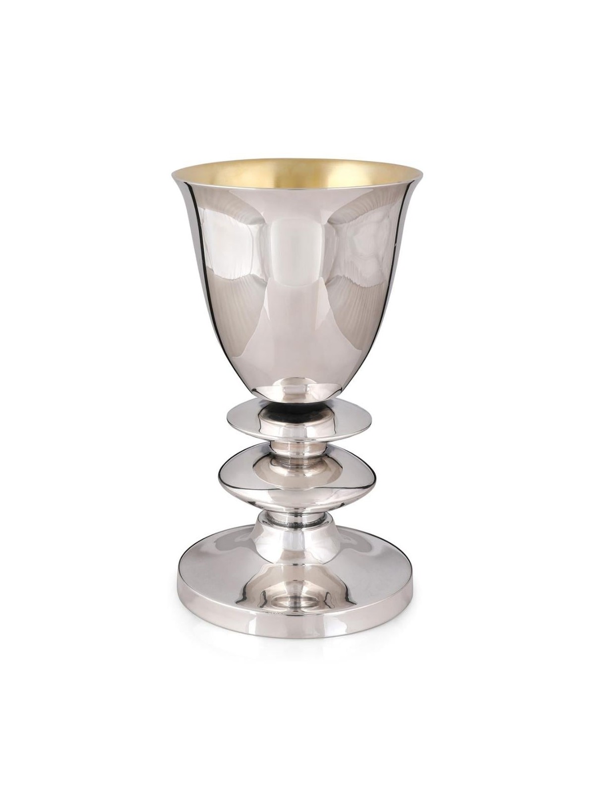 Bier Judaica 925 Sterling Silver 'Pita' Kiddush Cup