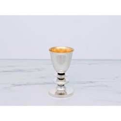 Bier Judaica 925 Sterling Silver 'Pita' Kiddush Cup
