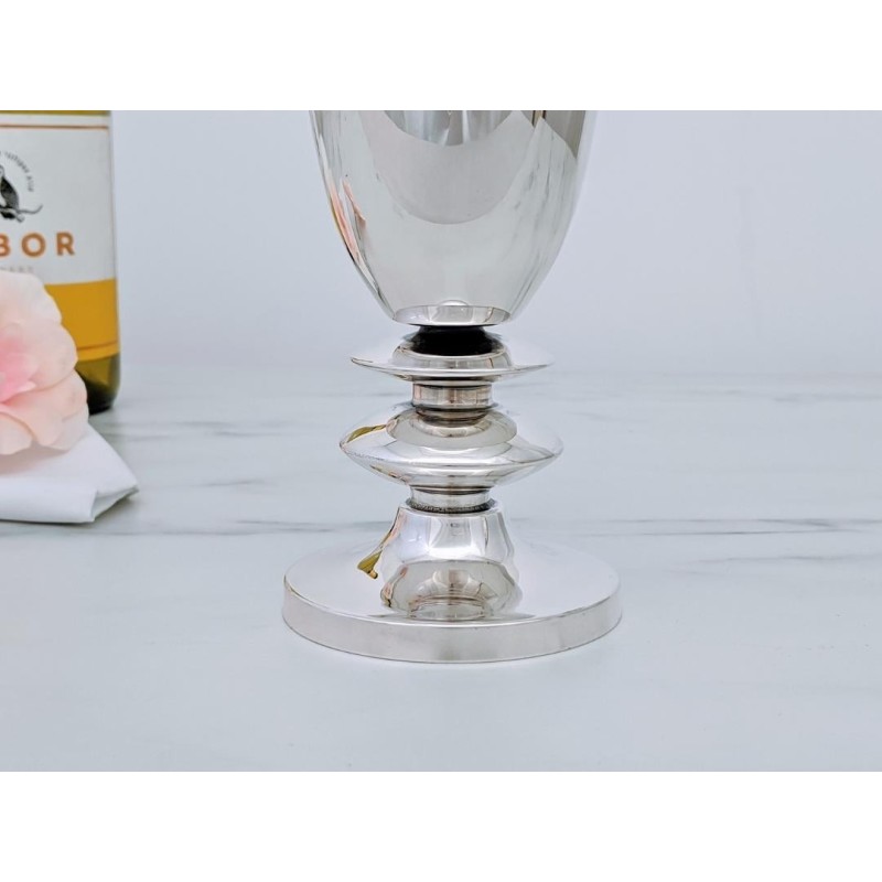 Bier Judaica 925 Sterling Silver 'Pita' Kiddush Cup