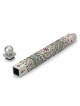 Dorit Judaica Floral Mandala with Pomegranates Slim Mezuzah Case with