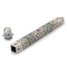Dorit Judaica Floral Mandala with Pomegranates Slim Mezuzah Case with
