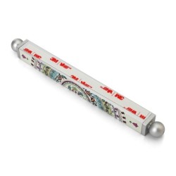 Dorit Judaica Floral Mandala with Pomegranates Slim Mezuzah Case with