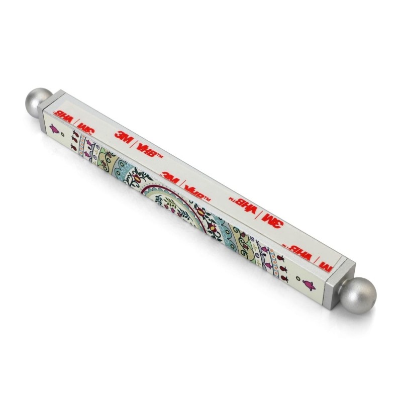 Dorit Judaica Floral Mandala with Pomegranates Slim Mezuzah Case with