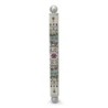 Dorit Judaica Floral Mandala with Pomegranates Slim Mezuzah Case with