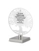 Silver-Plated Tree of Life Standing Jewish Home Blessing by Hazorfim