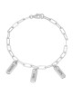 Personalized Sterling Silver Paperclip Mom Bracelet - Up To Five Names