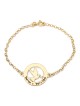 Double Thickness Silver Personalized Dove Bracelet for Mom