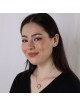 24K Yellow Gold Plated Hebrew Name Rings Mom Necklace (Up to 5 Names)