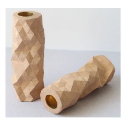 Graciela Noemi Handcrafted Origami Shabbat Candlesticks D... | Judaica