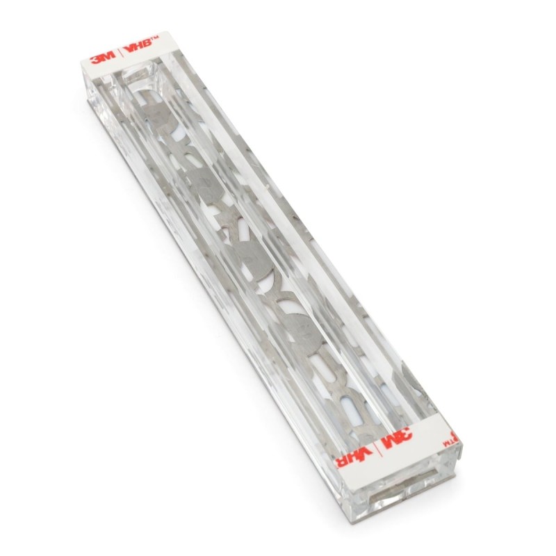 Dorit Judaica Large Acrylic Mezuzah Case With Colorful Hamsa Design