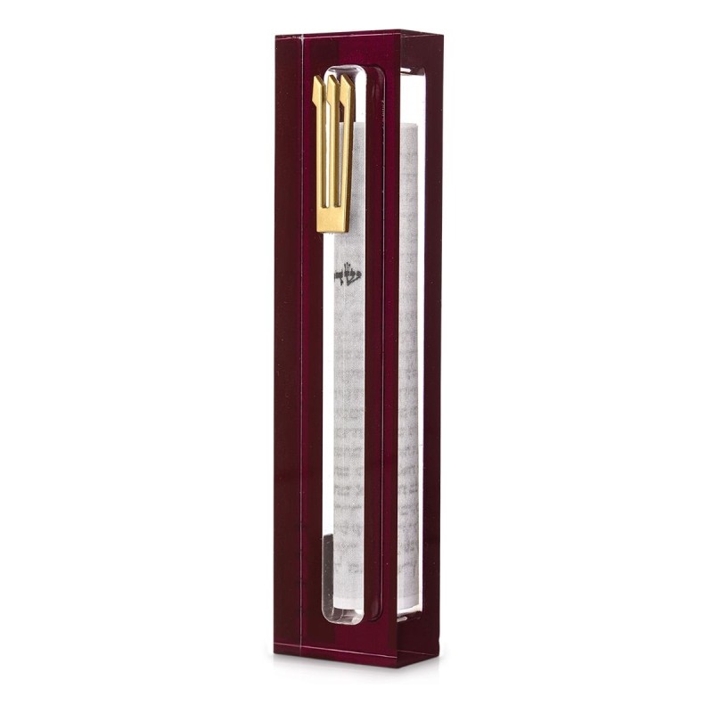 Dorit Judaica Colored Plexiglass Mezuzah Display Case