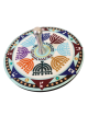 Dorit Judaica Large Menorah Pattern & Crystal Stone Wooden Dreidel