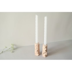 Graciela Noemi Handcrafted Origami Shabbat Candlesticks L... | Judaica