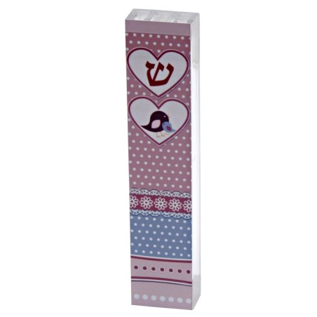 Dorit Judaica Children's Mezuzah Case - Pinks