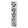 Dorit Judaica Acrylic Mezuzah Case with Aluminum Front - Flowers