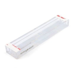 Dorit Judaica Acrylic Mezuzah Case with Aluminum Front - Flowers