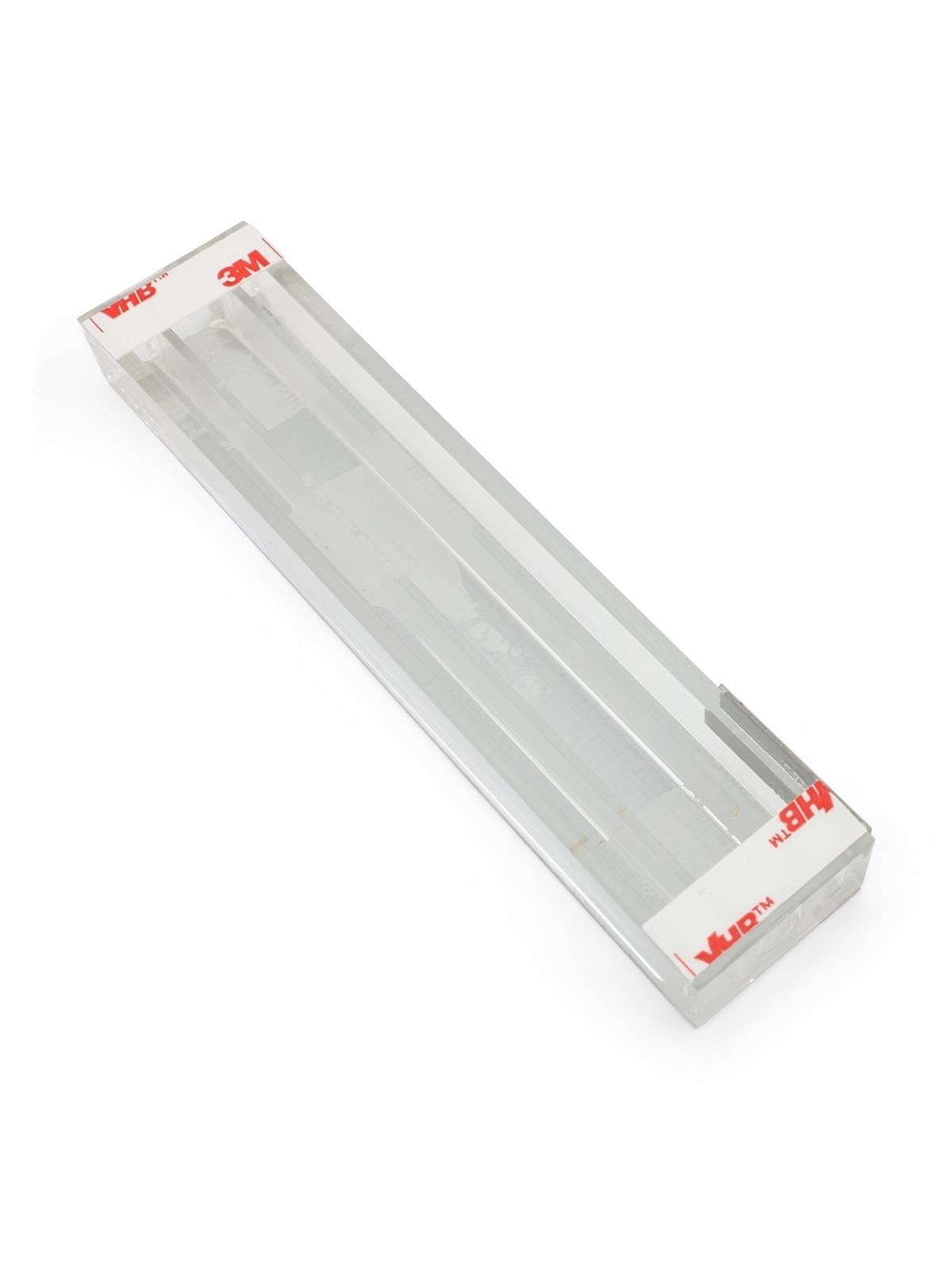 Dorit Judaica Acrylic Mezuzah Case with Aluminum Front - Flowers (Blue