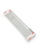 Dorit Judaica Acrylic Mezuzah Case with Aluminum Front - Flowers (Blue